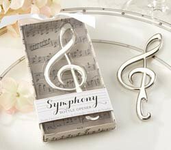"Symphony" Chrome Music Note Bottle Opener  