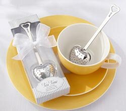 "Tea Time" Heart Tea Infuser in Elegant White Gift Box  