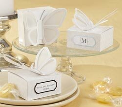 "Sweet Butterfly" 3-D Butterfly Favour Box (Set of 24) (Available Personalised)  
